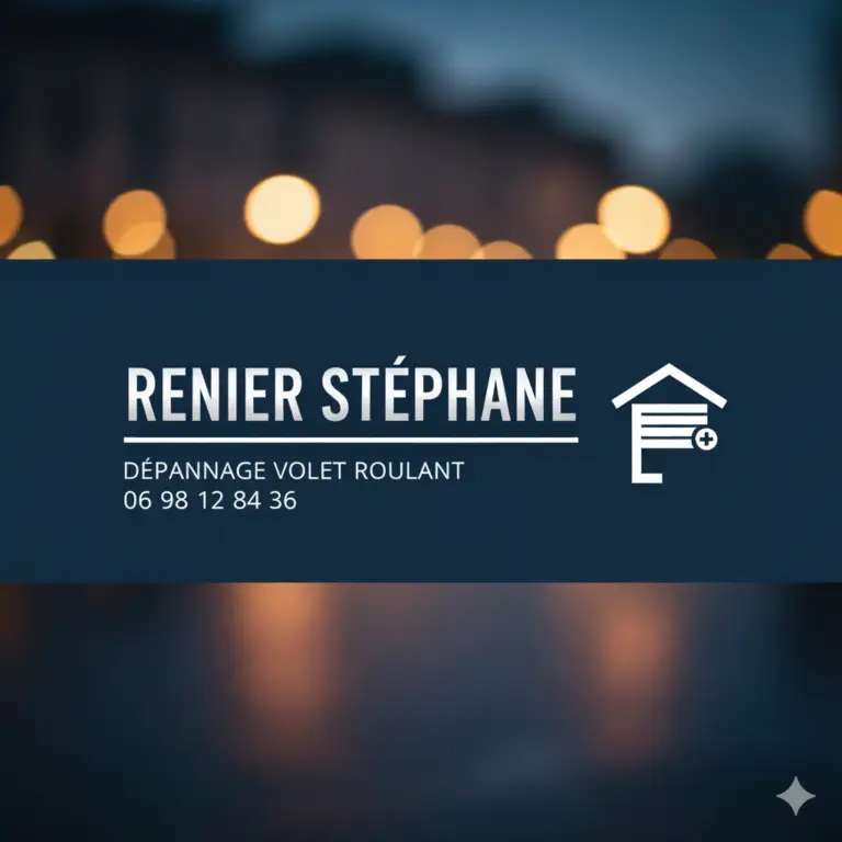 ETS RENIER STEPHANE dépannage volet roulant craon